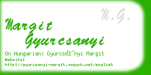 margit gyurcsanyi business card